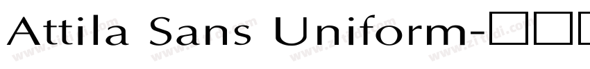 Attila Sans Uniform字体转换